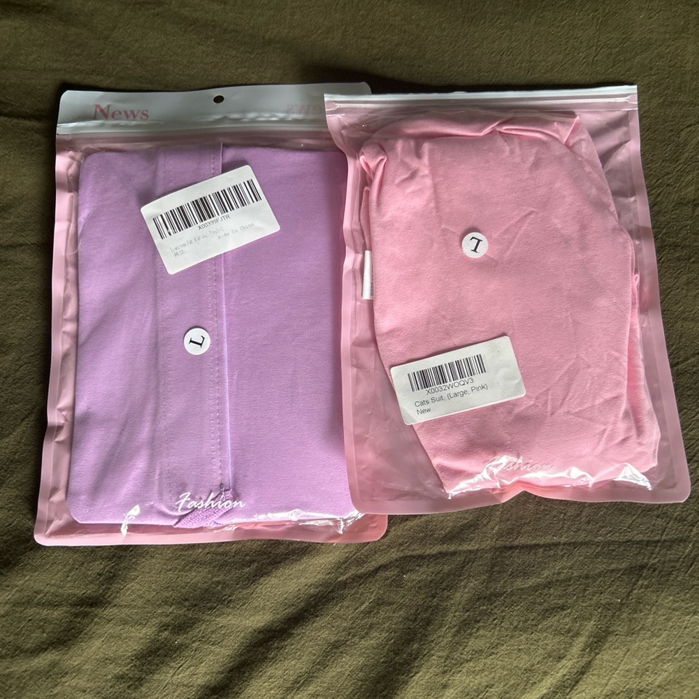 Pink and Purple Cat Recovery Suits